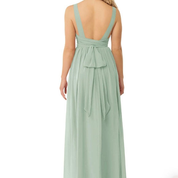 Azazie Kora Bridesmaid Dress in Agave - Picture 2 of 9